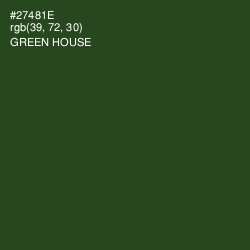 #27481E - Green House Color Image